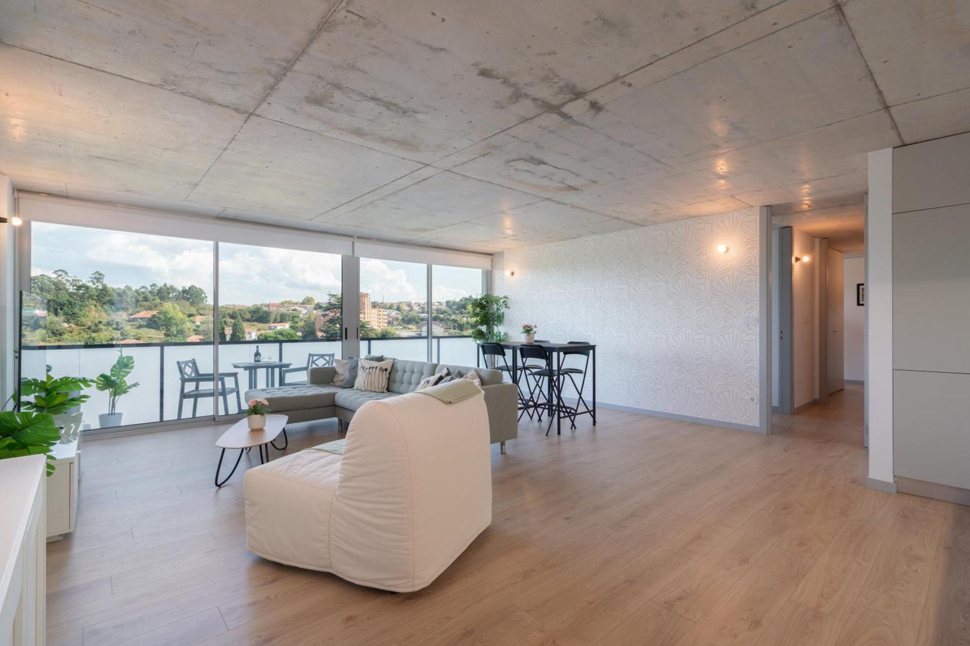 Host Wise - Luxurious Impressive Apartment - Balcony And Pool Vila Nova de Gaia Oda fotoğraf