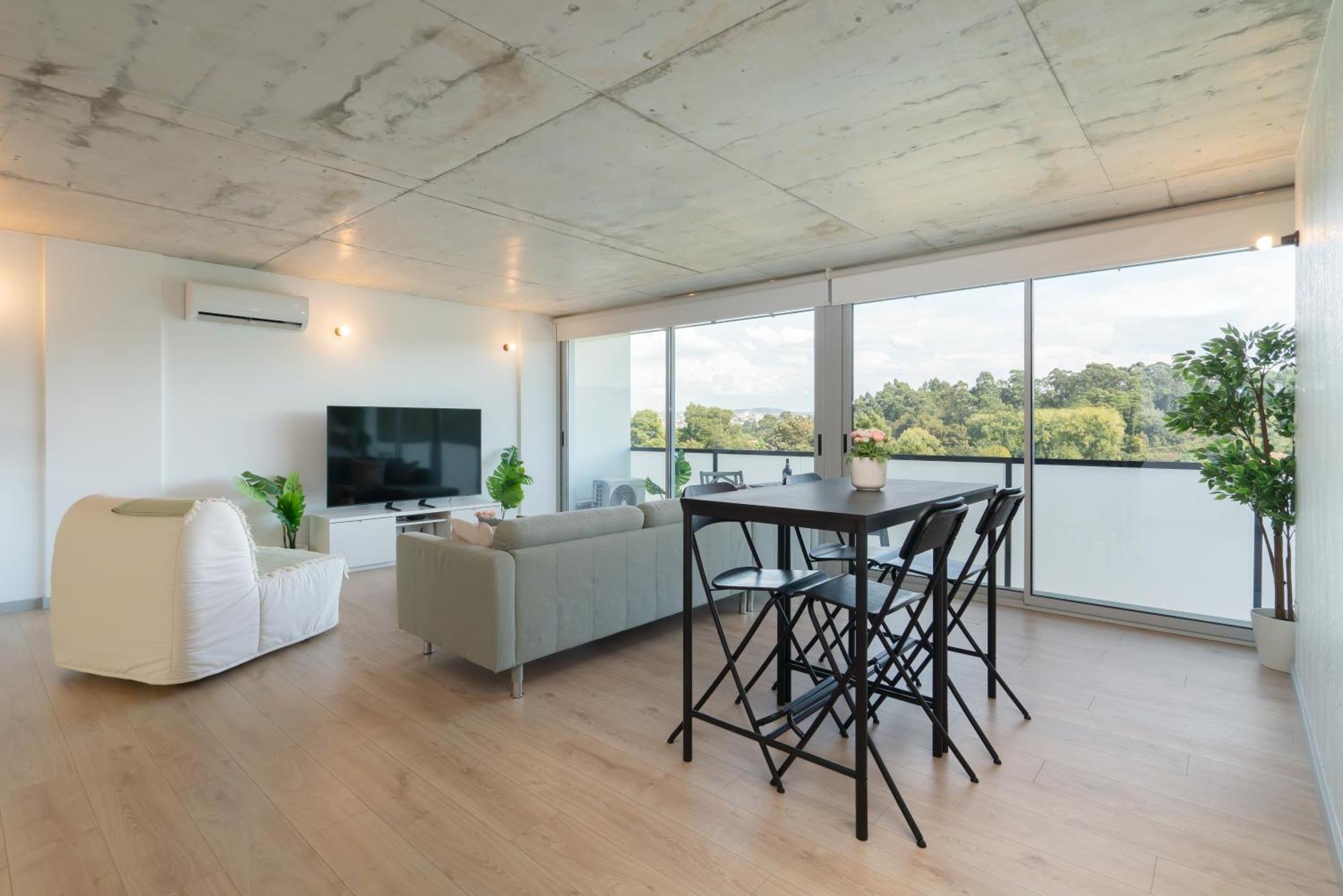 Host Wise - Luxurious Impressive Apartment - Balcony And Pool Vila Nova de Gaia Oda fotoğraf