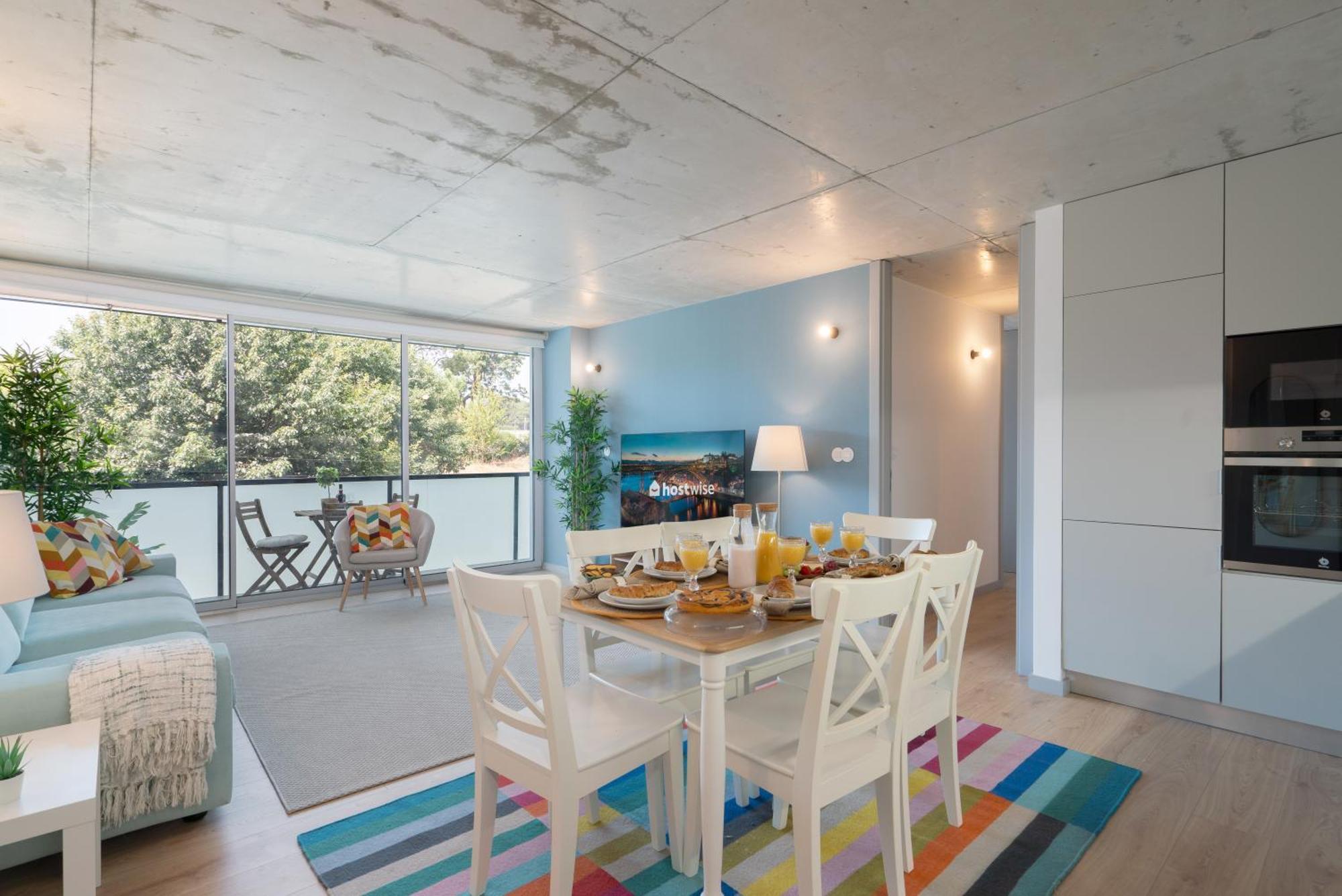Host Wise - Luxurious Impressive Apartment - Balcony And Pool Vila Nova de Gaia Oda fotoğraf