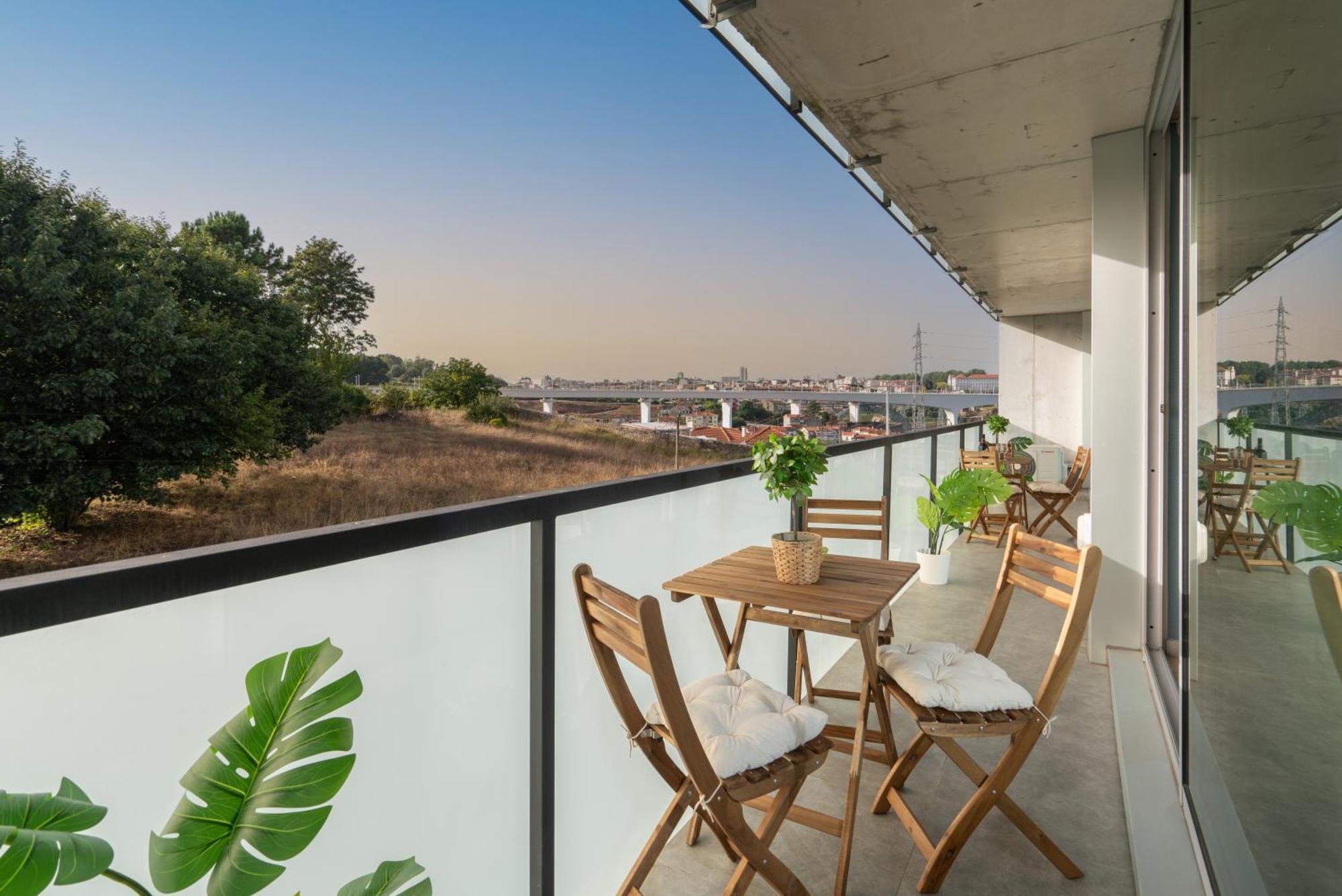 Host Wise - Luxurious Impressive Apartment - Balcony And Pool Vila Nova de Gaia Oda fotoğraf