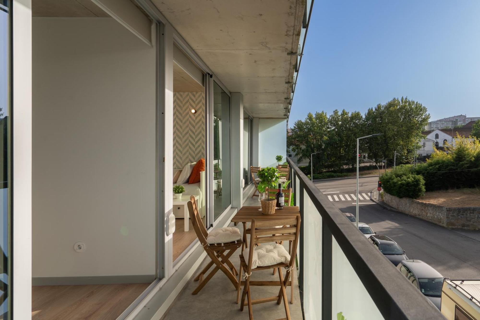 Host Wise - Luxurious Impressive Apartment - Balcony And Pool Vila Nova de Gaia Oda fotoğraf
