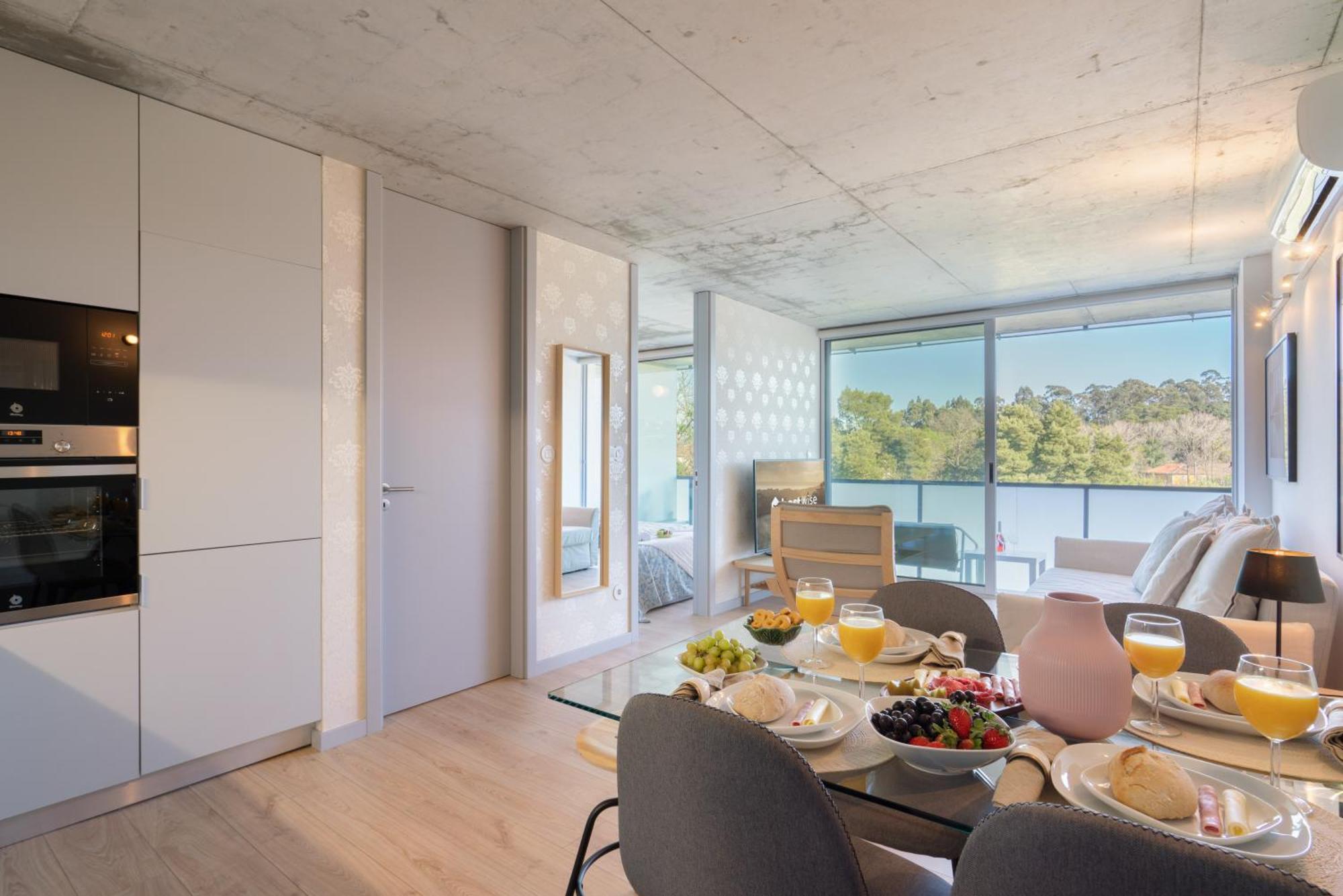 Host Wise - Luxurious Impressive Apartment - Balcony And Pool Vila Nova de Gaia Oda fotoğraf